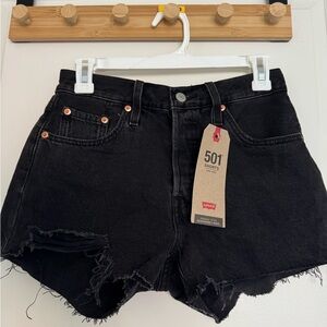 Levi's Women's Black Jean Shorts
